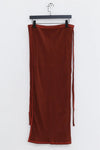 BASERANGE Cotton/Rib Canvas Skirt SKBP-RIB-AU23 Burgundy